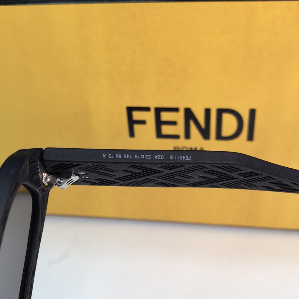New FE40113i 02A FENDI FE40113I Shadow rectangle-frame acetate sunglasses - Picture 12 of 13